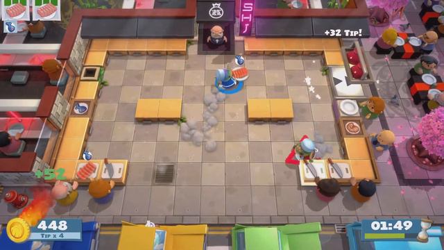 Overcooked! All You Can Eat. Its Sashimi time!