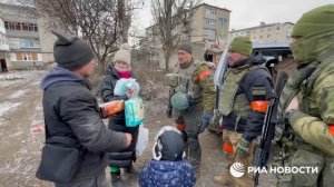 Доставка гуманитарной помощи в Волноваху