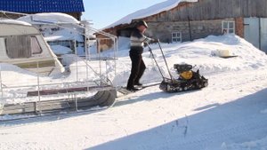 делаем домик волокушу , для мотособаки ,