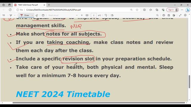 NEET 2024 STUDY PLAN | COMPLETE ROADMAP BIOLOGY, PHYSICS & CHEMISTRY | 8 MONTHS STRATEGY | #neet202