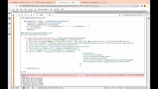 GCP  Apache Beam stream data processing pipeline | Pub Sub , Dataflow , Big Query смотреть онлайн
