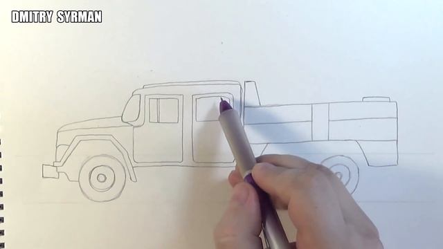 How to draw a fire truck, Как нарисовать пожарную машину смотреть онлайн