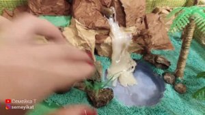 Поделка в детский сад. Оазис для животных.