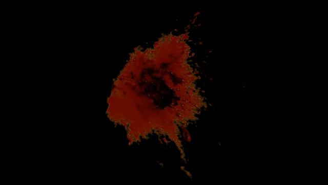 Футаж Большое красное пятно растекающееся по стене смотреть онлайн