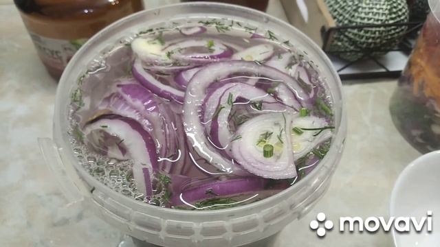 Маринованный лук+салат#закуски#маринованныйлук