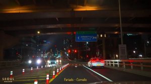 Night Driving Seoul City _ Gangnam and Expressway with Bossa Nova Jazz