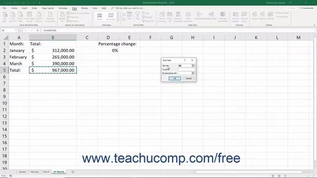 Excel 2019 & 365 Tutorial Using Goal Seek Microsoft Training смотреть онлайн