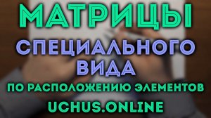 Матрицы специального вида