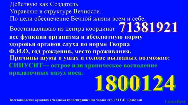 Слух. Шум в ушах и голове.