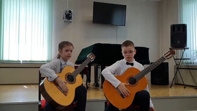 Лукахина Вера и Сумин Савелий 1кл. В.Калинин Белорусская полька, В.Калинин Обр.р.н.п."Хуторок" смотреть онлайн