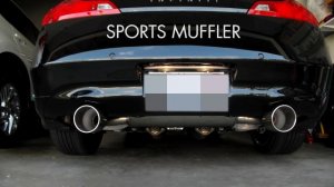 Infiniti Q60 / G37 Coupe Exhaust - Stock Muffler vs Sports Muffler