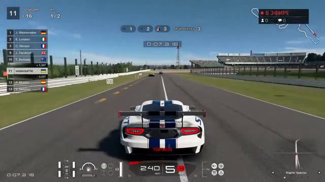 Nurburgring GP - лучшая гоночная трасса в мире. Обзор с повтором. Гран Турисмо Спорт Прохождение.