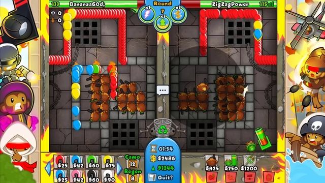 The Monkey Village is more POWERFUL than a ZOMG... (Bloons TD Battles) смотреть онлайн
