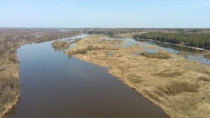 Деревни Глебово Голышево и разлив Клязьмы