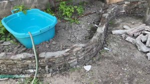 Бордюр, пруд и водопад из Арт-бетона своими руками. Утилизирую весь хлам со двора и озеленяю участо