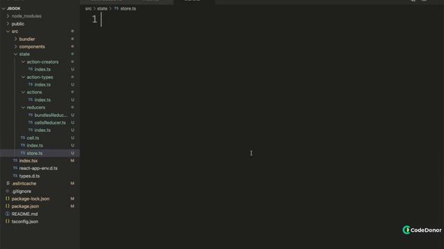 180. Creating and Exporting the Store | React with Typescript #react #typescript #javascript