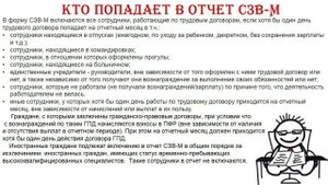 Формирование отчета СЗВ_М