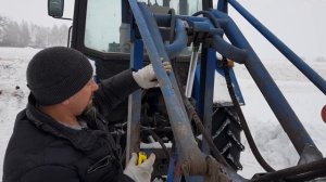 самодельный погрузчик на навеску мтз