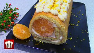 Рецепт Рулета "Мандаринка"