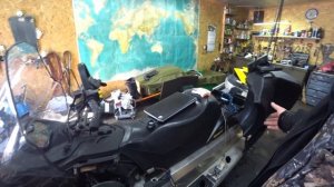 Ski-doo Скандик SWT 600 Е-тек гуся Beaver композит  и сильная метель
