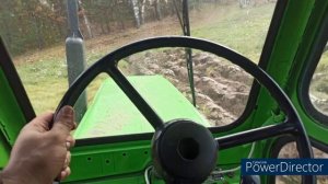 Пахота трактор т-40ам - Осенняя вспашка целины - поднимает целину - ЛТЗ 40ам - буксует - Плугом