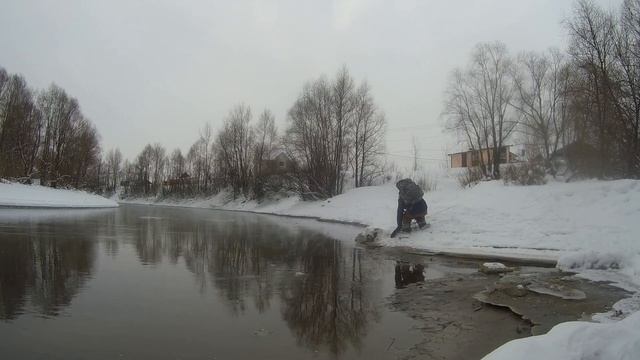 Рыбалка на фидер в Новосибирске. Январь. Открытие сезона. смотреть онлайн