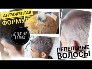 Пепельный блонд из темных волос. Рецепт обесцвечивания и тонировка от желтизны