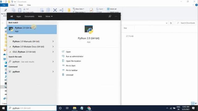 Python installation on Windows 10