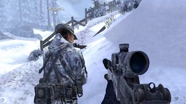Прохождение Call of Duty - Modern Warfare 2 часть 11 Опять зима! смотреть онлайн