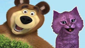 МАША И МЕДВЕДЬ ЕСТЬ КОНТАКТ С ИНОПЛАНЕТЯНАМИ #3 ИГРА для ДЕТЕЙ говорящий КОТЕНОК АБИ