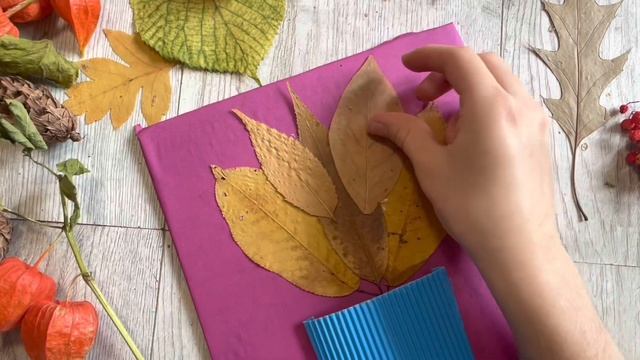 Осенние поделки в школу в садик «Осенняя картина» Поделки из природного материала Поделка Осень