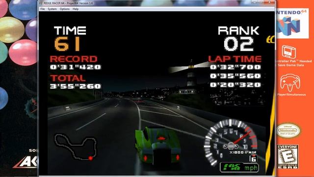 Ridge Racer 64 - Stage 8 - Ridge Racer Extreme Extra - Nintendo 64 - Namco смотреть онлайн