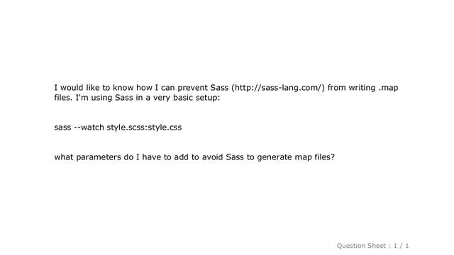 CSS : Disable map files on SASS смотреть онлайн