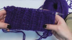 Простой шарф из толстой пряжи. Имитация английской резинки. Присоединение нити. МАСТЕР-КЛАСС