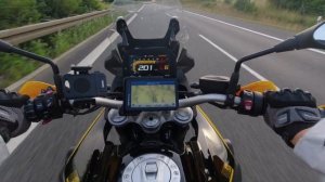BMW F 850 GS: Top Speed (GPS), Autobahn