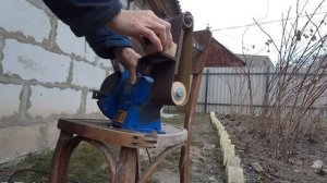 Быстро точим ножи ледобура.