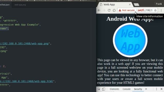 Create JSON App Manifest and Install To Home Screen on Android!