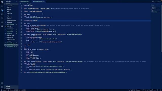 Easy Snipe and Edit Slash Commands | Pycord/Discord.py