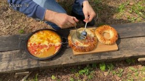 Жаренные помидоры с сыром сулугуни. Идеальный и вкусный завтрак на выходных.