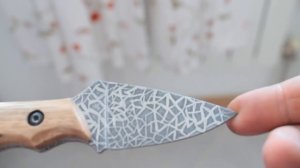 Кастом ножа Kizlyar Supreme Hammy AUS-8. Травление ножа Кизляр суприм хомяк / Sekira Sochi