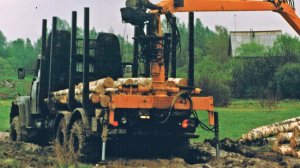 Юра в 90-е. Установка манипулятора на КрАЗ-260