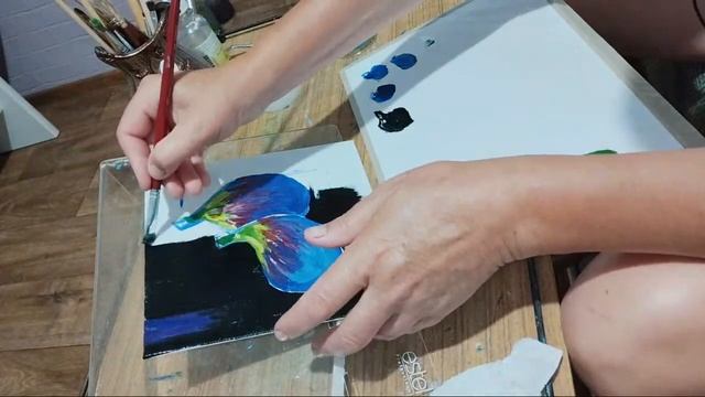 Рисовалка-болталка. Летние продажи на Этси. Рисую фигу маслом. смотреть онлайн