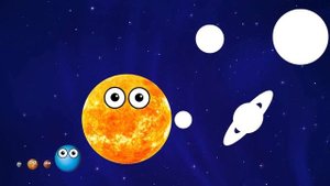 Hungry Sun | Planet SIZES for BABY | Funny Planet comparison Game for kids