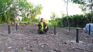 Дом на винтовых сваях. Новые технологии монтажа свай. Строим А фрейм