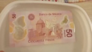 Реставрация пластиковых банкнот. Попытка устранить сгиб.