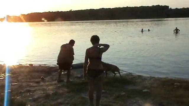 Заводской район. Пляж Кичкас Запорожье 2012 год. смотреть онлайн