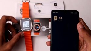 How to Scan T900 Ultra Smart Watch QR Code