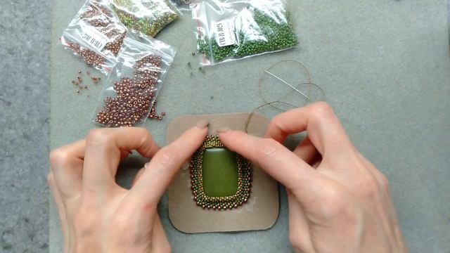 Процесс. Рождение кулона с кабошоном.