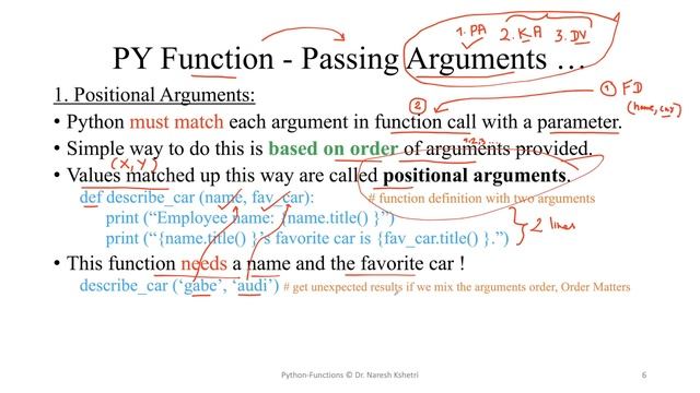 Python | Function | Positional Arguments смотреть онлайн