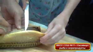 Урок - технологии. Рыба и морепродукты.  МКОУ СОШ №11 г.Хасавюрт 2013г.